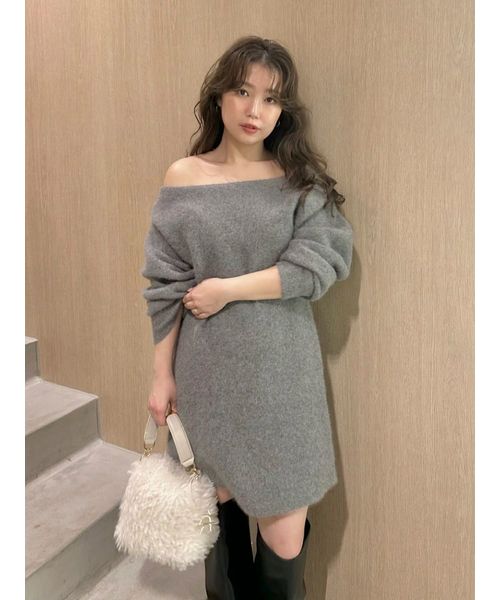 フォックスウールミニニットワンピース(508580168)｜阪急百貨店公式