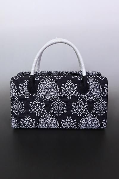 G-2207】京都衿秀 利休バッグ 黒色 華文 - 銀座きもの青木｜長く大切に