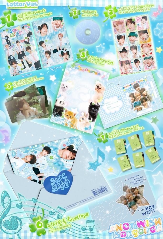 NCT WISH - Songbird / SINGLE ALBUM (Letter Ver.)
