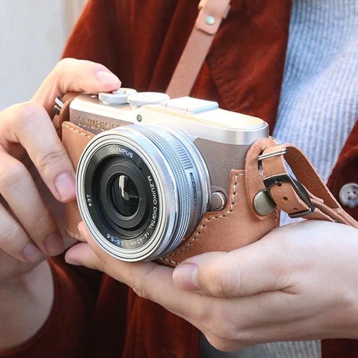 オリンパスPEN E-PL10／E-PL9／E-PL8カメラホルダー＆ストラップ（全4