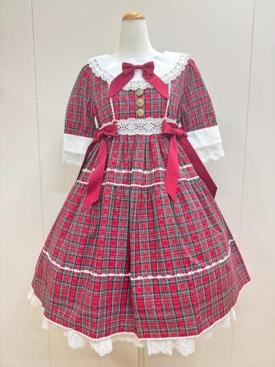 BABY,THE STARS SHINE BRIGHT タータンチェックシャーメインワンピース