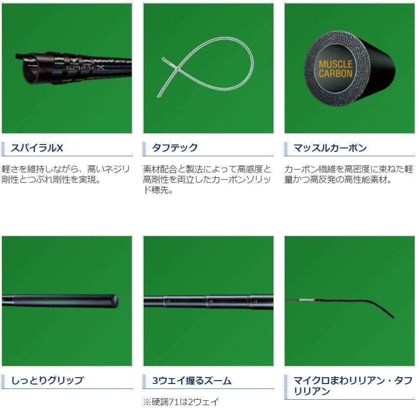 シマノ 天平(てんぴょう) ZA 硬中硬53｜鮎釣り、渓流釣り 鮎竿、渓流竿