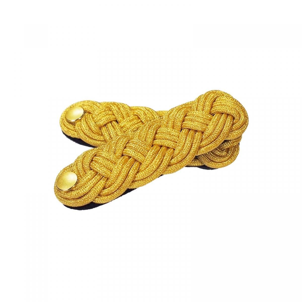 消防金糸レニヤード金具付 飾り緒 肩章セット - 消防ユニフォーム