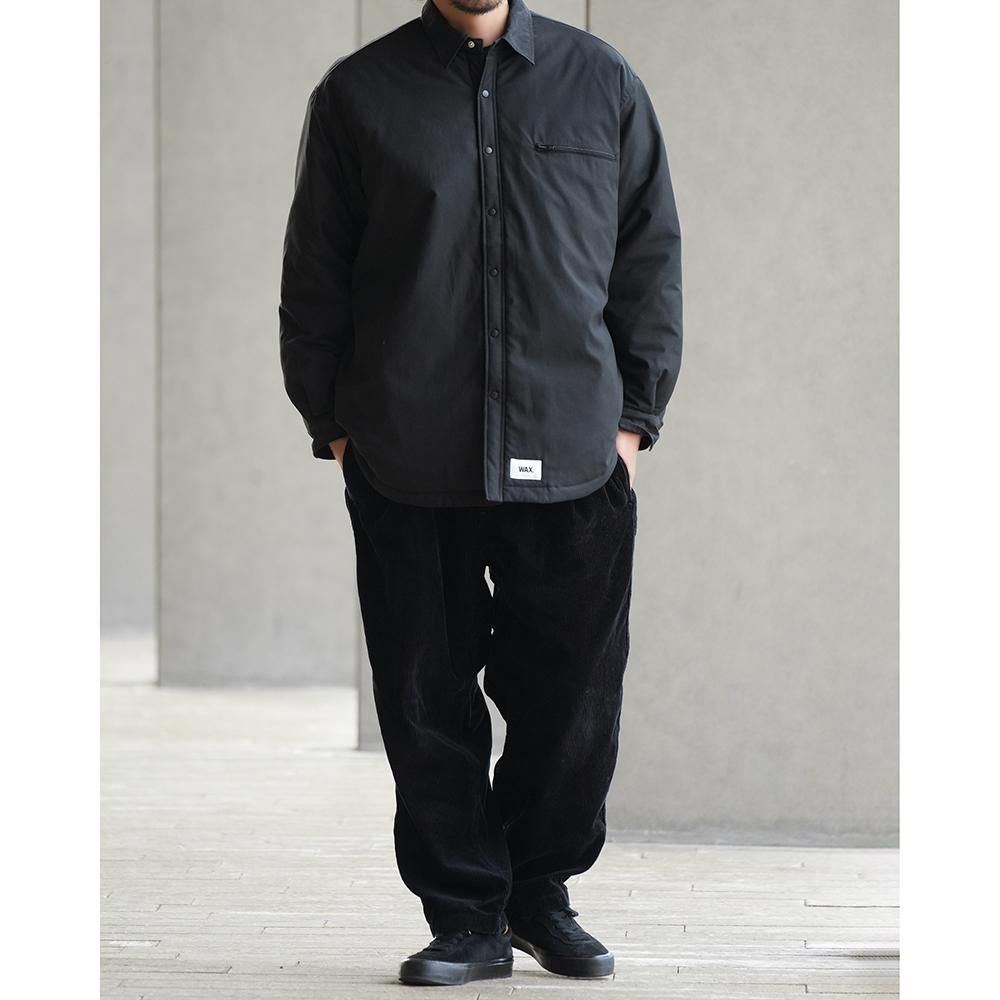 WAX ( ワックス ) ジャケット QUILTED LINED SHIRTS JACKET ( BLACK