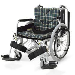 自走用車椅子KA822－45B－M 中床 介助ブレーキ・肘跳上げ・脚