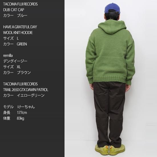 HAVE A GRATEFUL DAY ハブアグレイトフルデイ｜WOOL KNIT HOODIE
