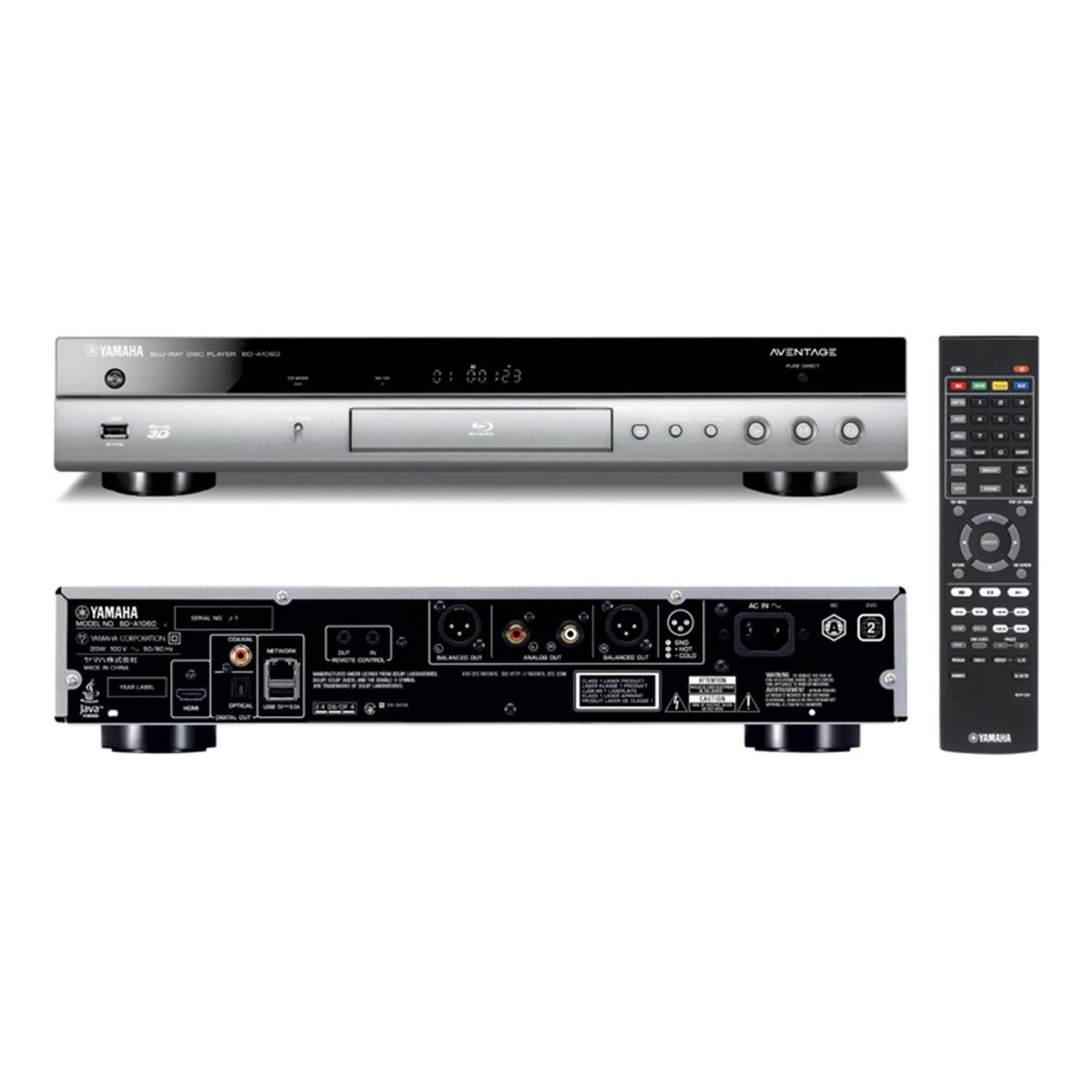 ヤマハ、CDモード搭載のネットワーク対応BDプレーヤー「BD-A1060