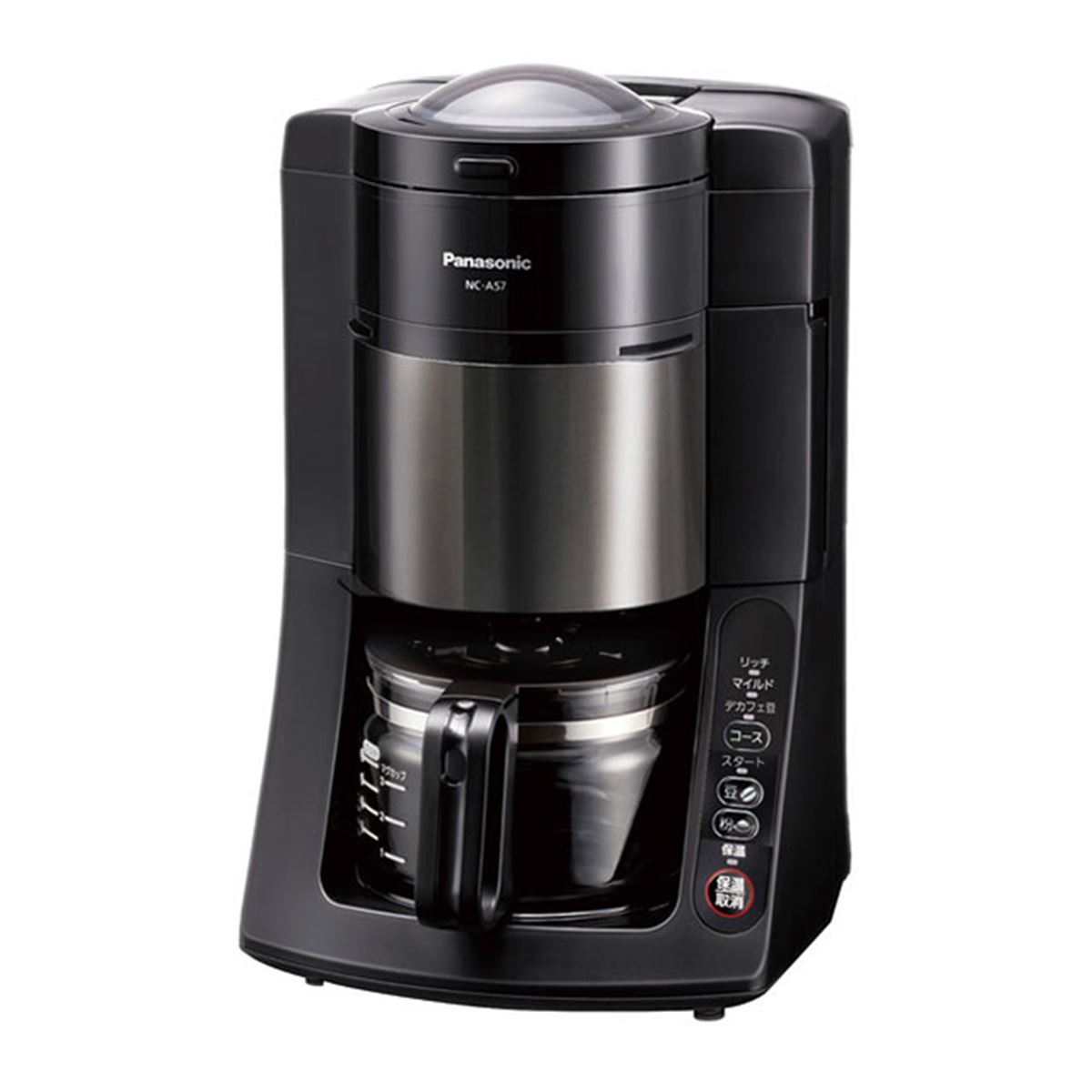 パナソニック、「デカフェ豆」コースを新搭載したコーヒーメーカー「NC