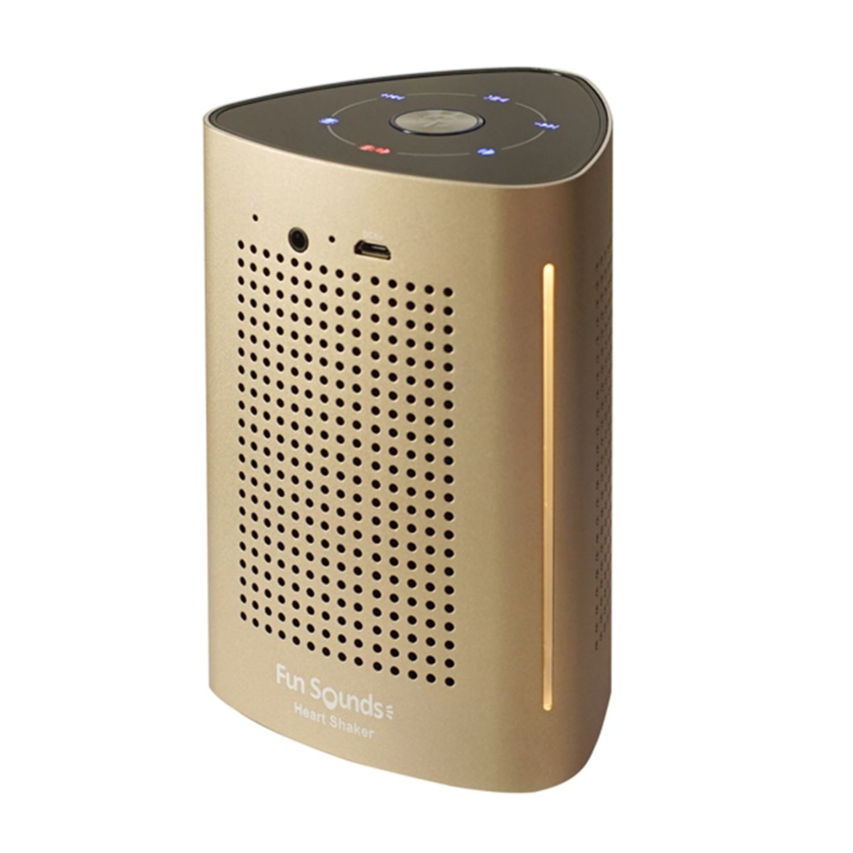 FunSounds、机や棚を振動させて重低音を楽しめるBluetoothスピーカー