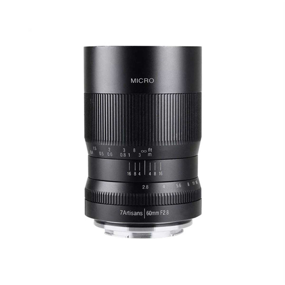 七工匠、APS-Cミラーレスカメラ向けマクロレンズ「7Artisans 60mm F2.8