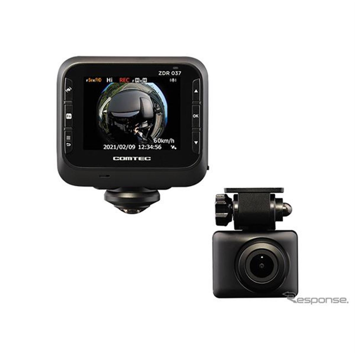 360°＋リアカメラで全方位を記録、高性能ドラレコ「ZDR037」近日発売