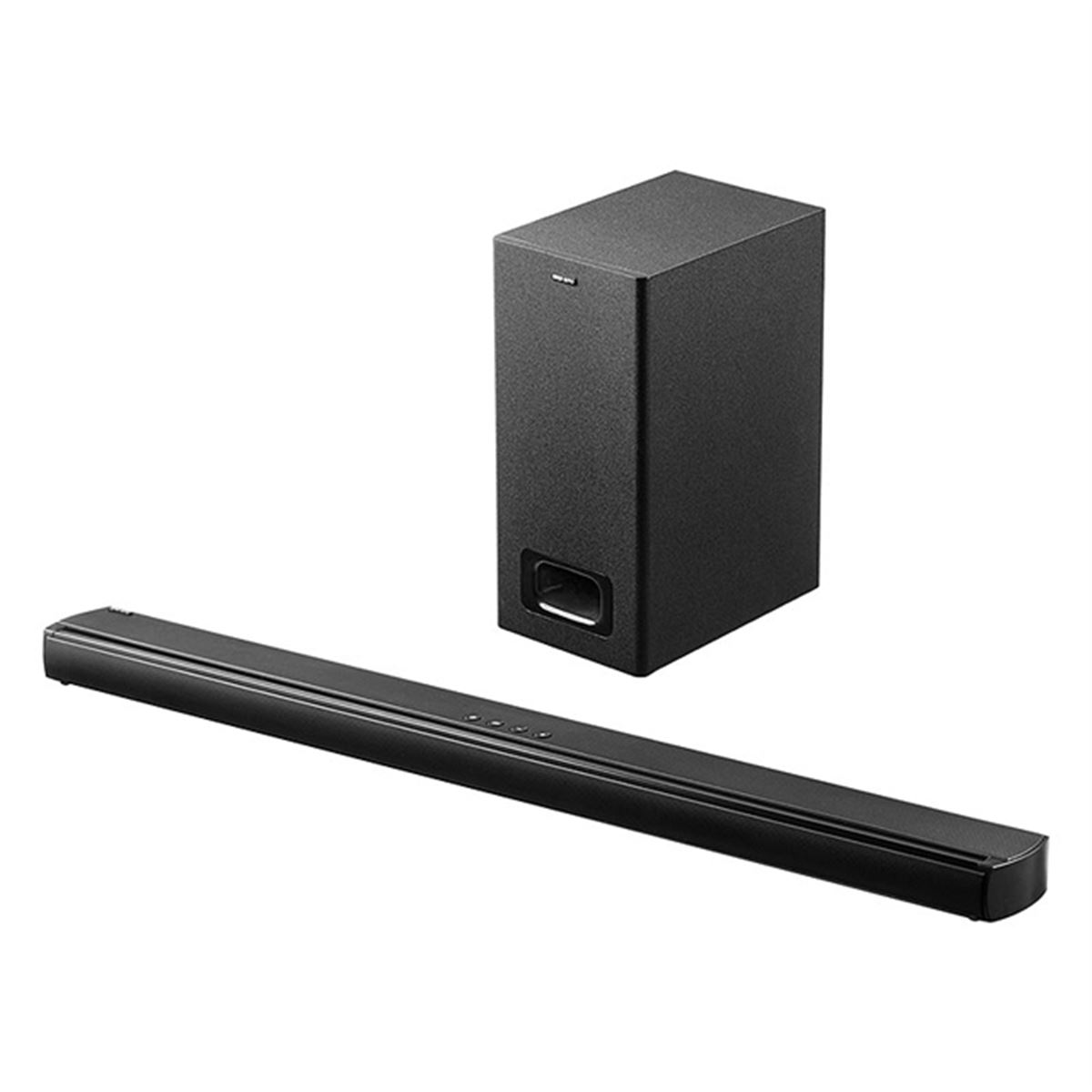 サンワ、合計最大200W出力のサウンドバー＆サブウーハーセット「400