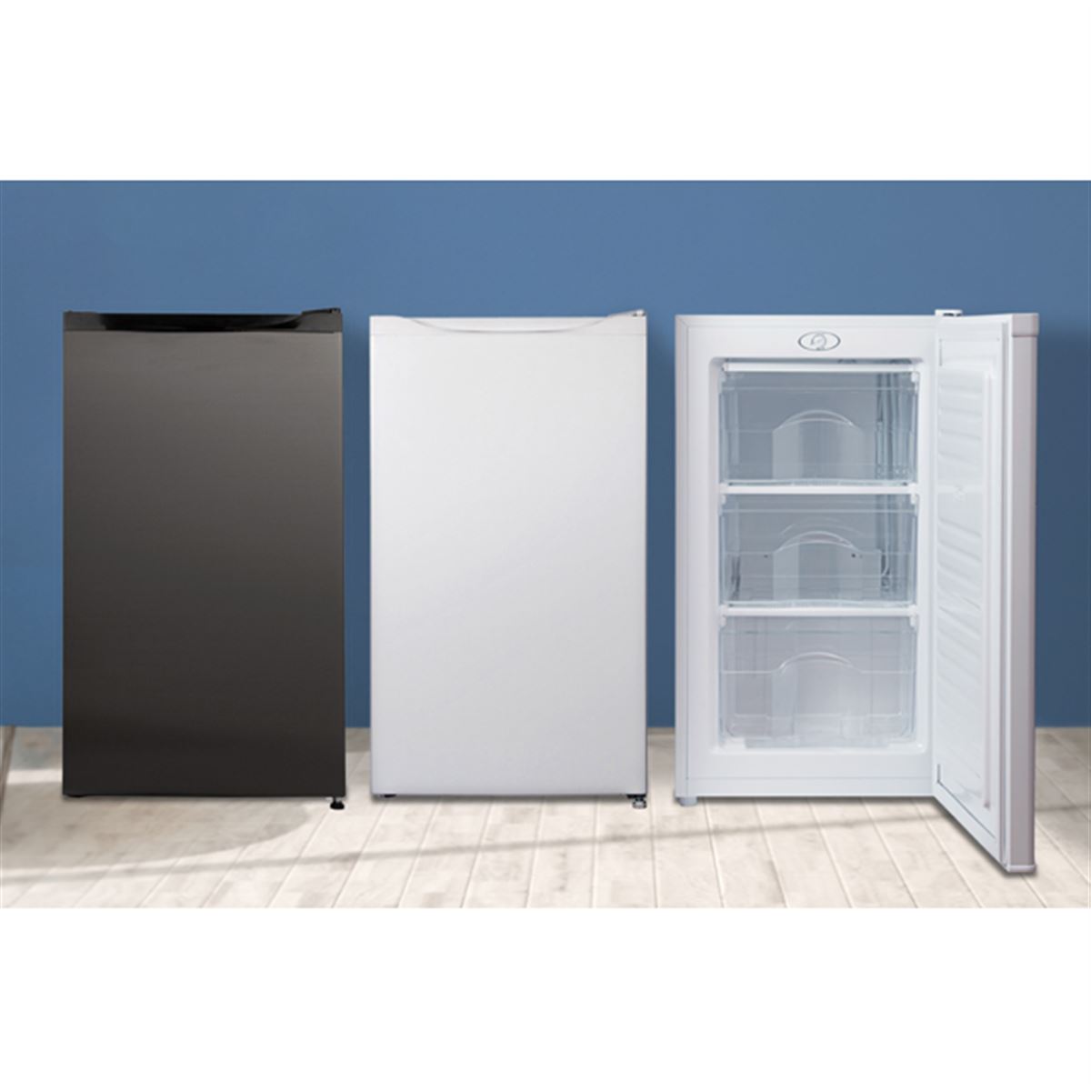 MAXZEN、カウンターキッチン下などに設置できる1ドア64L冷凍庫