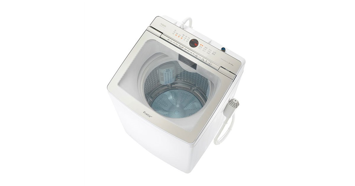 アクア、超音波洗浄機能「らくらく SONIC」採用の全自動洗濯機「Prette