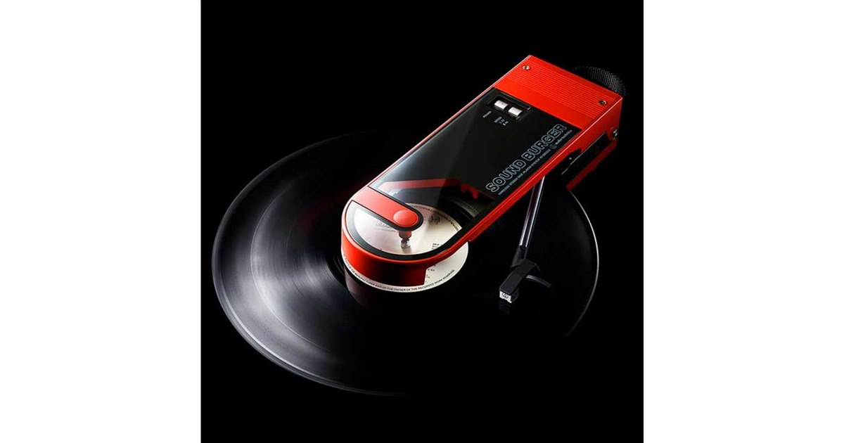 オーテク、レコードを挟んで再生する「サウンドバーガー」がBluetooth