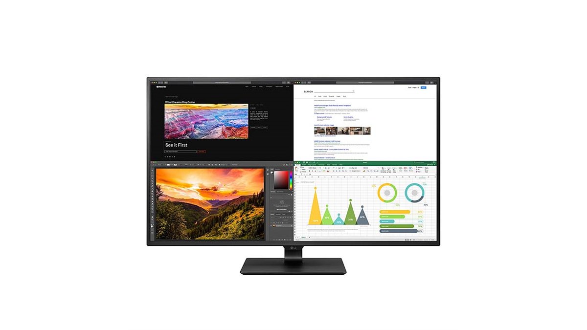LG、HDR10や400カンデラに対応した42.5型4K液晶ディスプレイ「43UN700