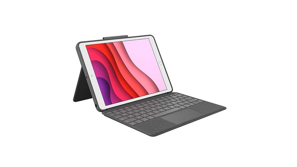 ロジクール、トラックパッド付きのiPad用キーボード一体型ケース