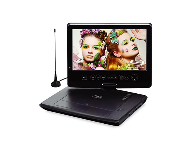 グリーンハウス、地デジ/ワンセグ対応の10型ポータブルBDプレーヤー