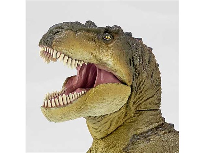 海洋堂、お座りもできる全長約270mmのソフビ製「ティラノサウルス