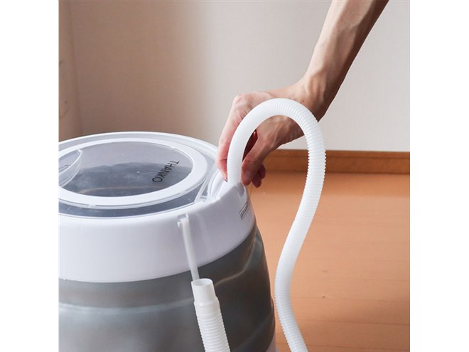 サンコー、コンパクトにたたんで収納できる「折りたたみ洗濯機