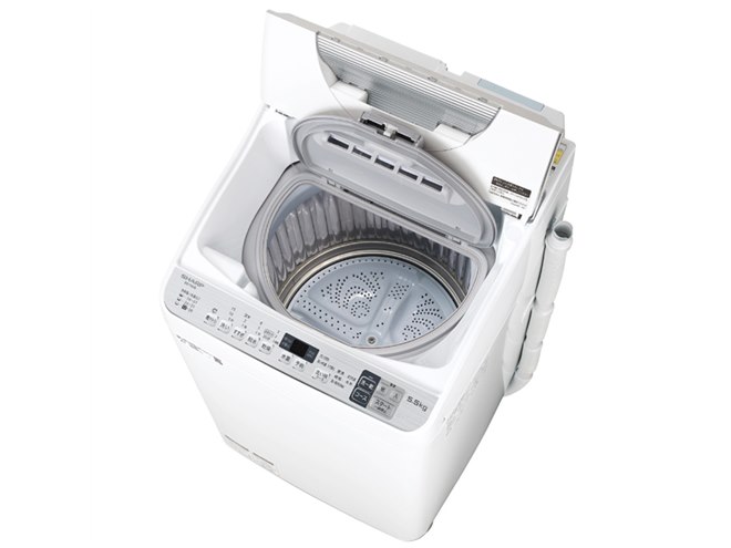 シャープ、黒カビをブロックする“穴なし槽”採用の全自動洗濯機「ES
