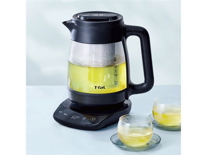 ティファール、茶こしが付属するガラスケトル「テイエール ロック