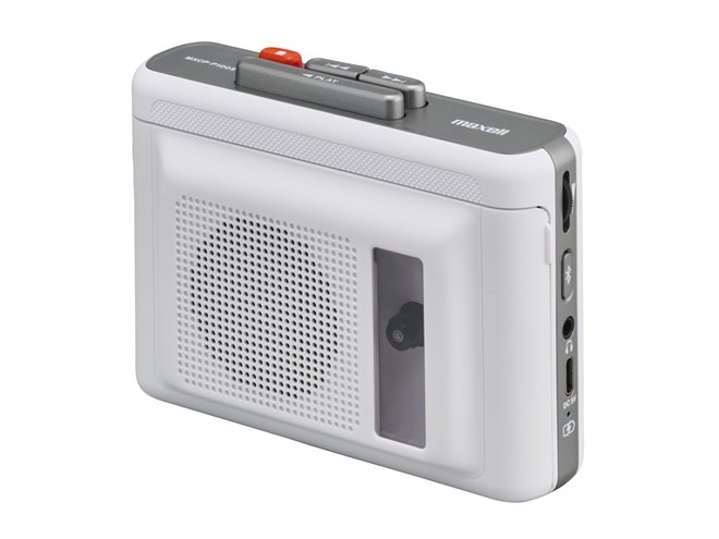 マクセル、スピーカー付き充電式ポータブルカセットプレーヤー「MXCP