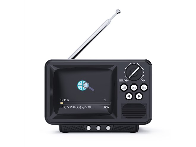 WINTECH、ブラウン管をモチーフにしたポータブルテレビ「TVR-RT1