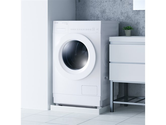 東芝、省スペースでも設置しやすいコンパクトなドラム式洗濯乾燥機