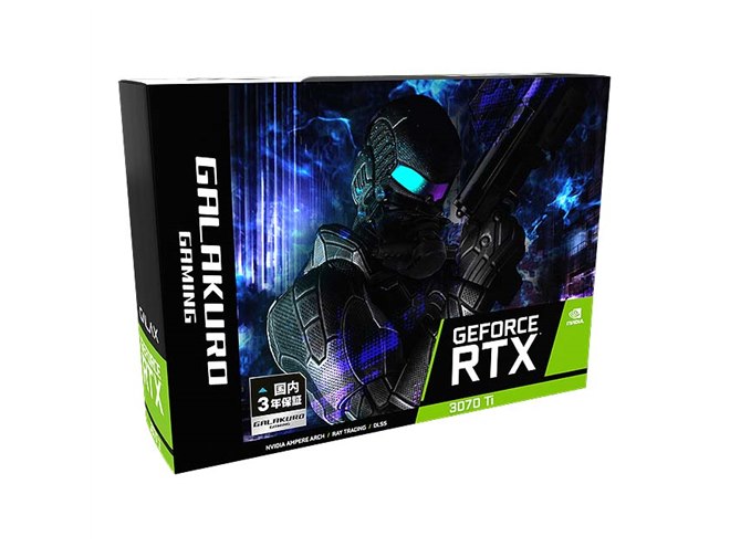 GALAKURO GAMING、「GeForce RTX 3070 Ti」を搭載したビデオカード