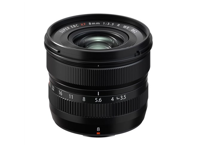 富士フイルム、“XFレンズ最広角”焦点距離8mmの単焦点「XF8mmF3.5 R WR