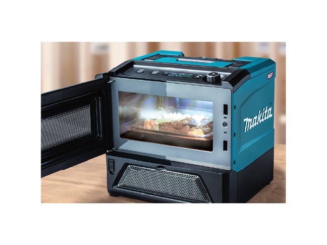 マキタ、バッテリーで駆動する庫内容量8L/最大500W出力の「充電式電子