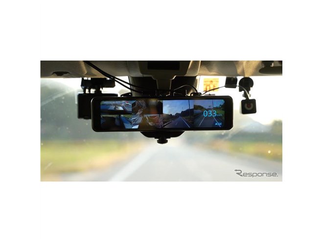 360度カメラ＋ナイトビジョン、最強のデジタルミラー型3カメラドラレコ