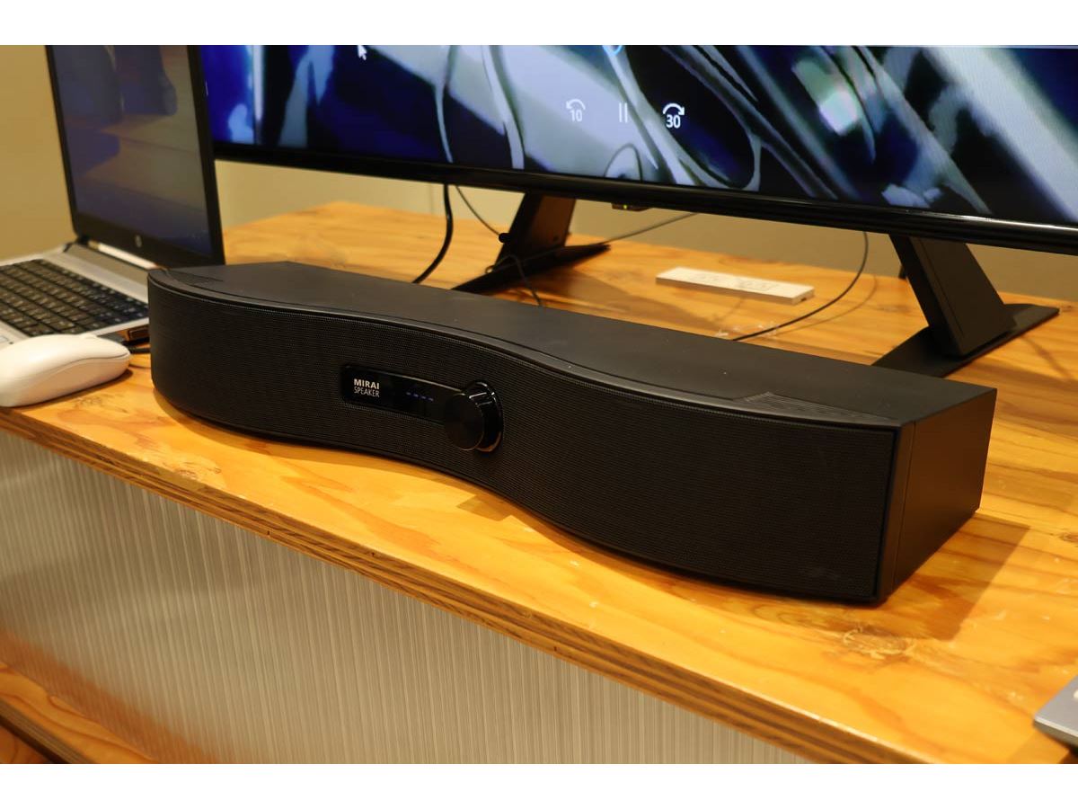 聞こえやすさ」に特化したサウンドバー「ミライスピーカー・ステレオ