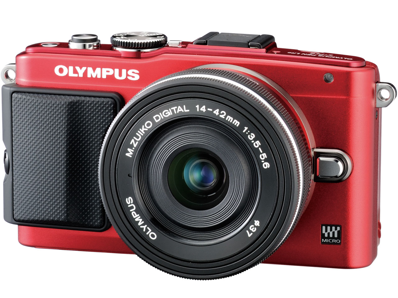 オリンパス OLYMPUS PEN Lite E-PL6 14-42mm EZ レンズキット [レッド