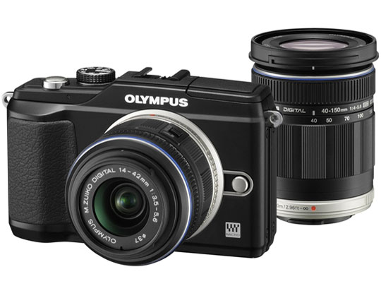 オリンパス OLYMPUS PEN Lite E-PL2 ダブルズームキット [ブラック