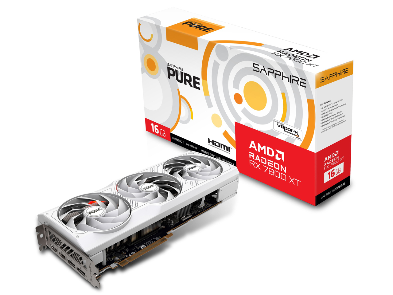 SAPPHIRE SAPPHIRE PURE Radeon RX 7800 XT GAMING OC 16GB GDDR6