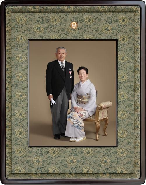 叙勲記念写真額 25-5 四つ切 【メーカーより直送品 代引不可、同梱不可