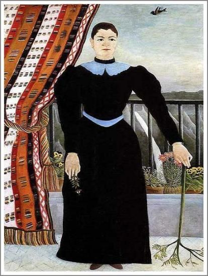 ルソー【女性の肖像】 - 手描き 絵画（油絵複製画）販売のアート名画館