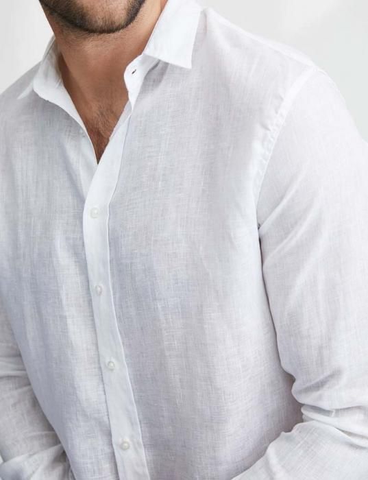 正規通販】Frank&Eileen PAUL メンズシャツ LINEN WHITE フランク