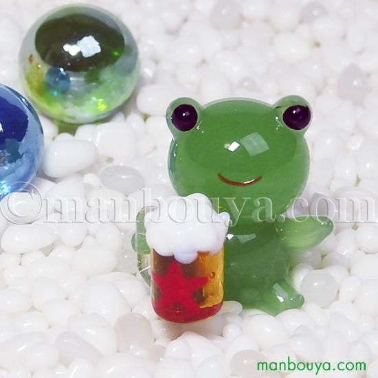 カエル グッズ 置物 ガラス細工 ミニチュア 雑貨 フォーカート