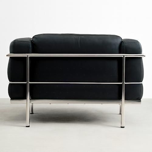 ル・コルビジェ/LC3プロトタイプ1Pシングルソファ【ステンレスフレーム