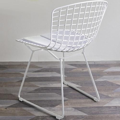 ハリー・ベルトイア/WireChairワイヤーチェア【ホワイトフレーム×PU