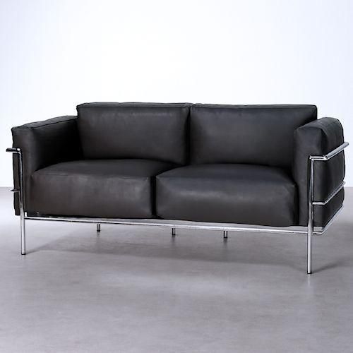 ル・コルビジェ/LC3プロトタイプダブルソファ【スティールライン