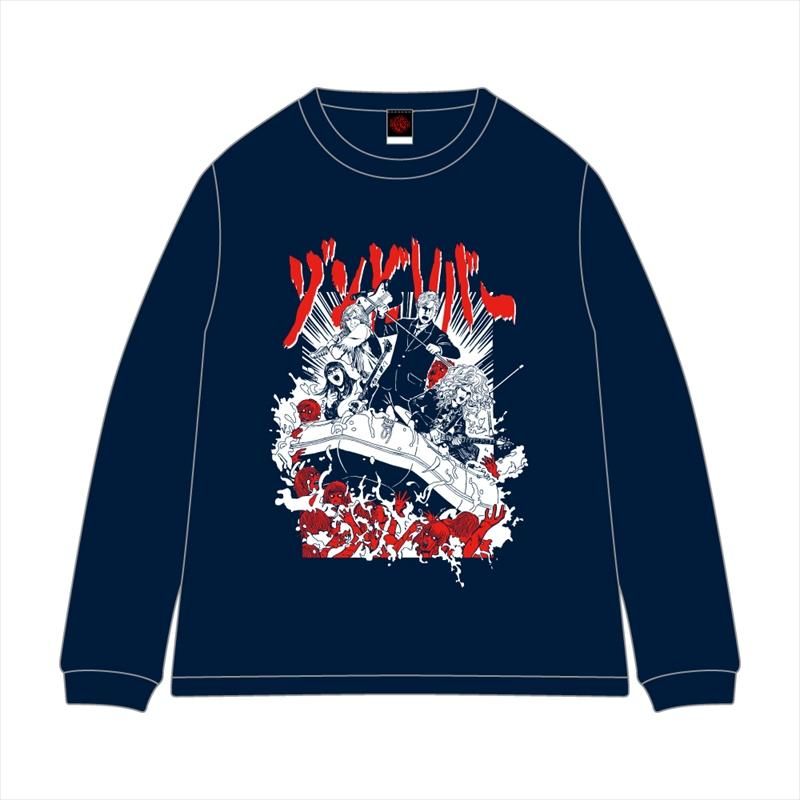筋肉少女帯 復刻！ゾンビリバーロンT ネイビー - Blasty Artist Shop