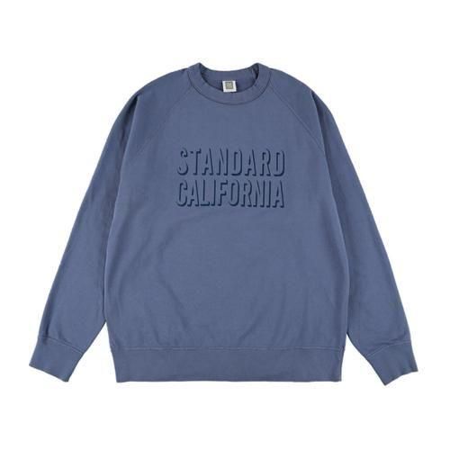 STANDARD CALIFORNIA】SD PIMA CREW LOGO SWEAT NAVY ピマコットンロゴ