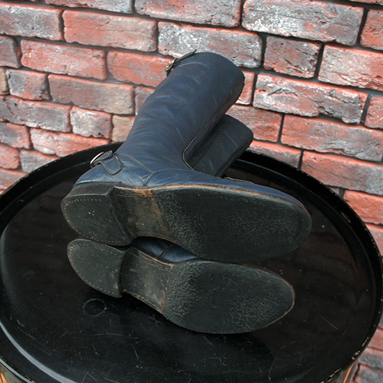 ルイスレザーブーツ 70年代 英国製 ネイビー 紺 uk6 24cm 24.5cm 25cm