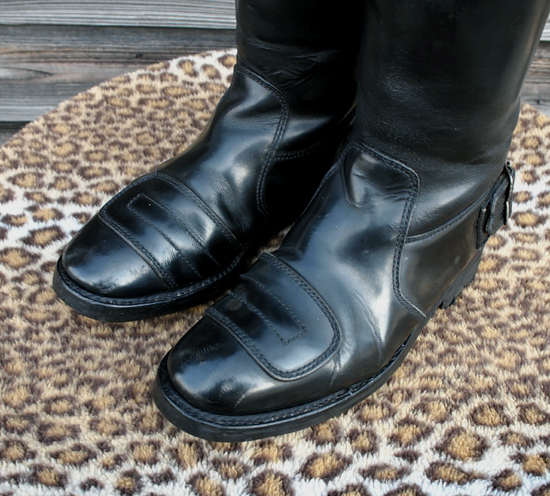 ゴールドトップブーツ uk9 27cm 27.5cm ロッカーズ バイカー カフェ