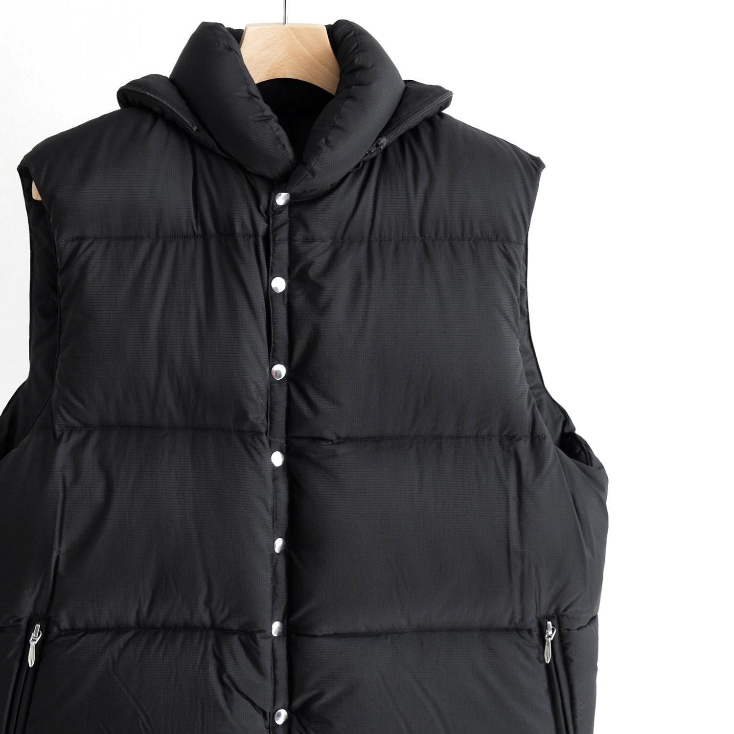 DOWN VEST [BLACK] - WUNDER 大阪 セレクトショップ 大阪梅田中崎町