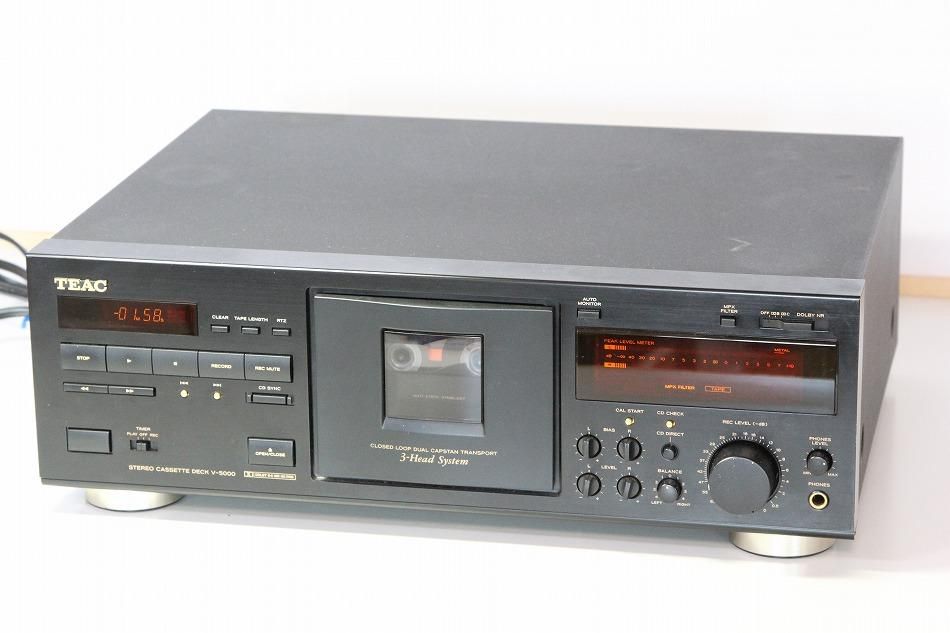 V-5000｜TEAC ティアック 3HEADカセットデッキ｜中古品｜修理販売